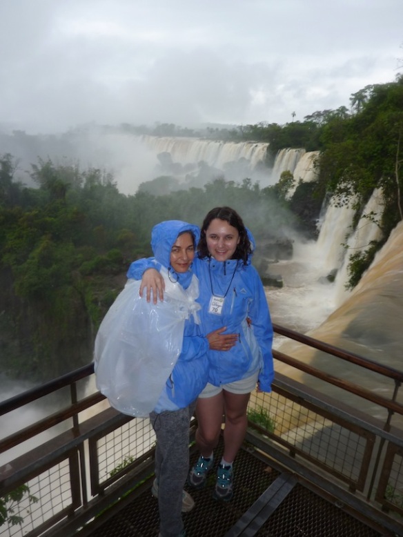 Mom and I at Iguazu Falls